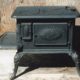 A wood cookstove