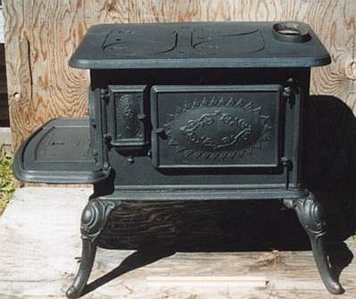 A wood cookstove