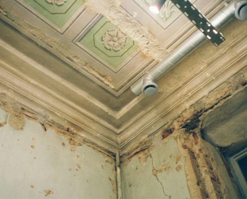 A very old home with a very bad mould infestation