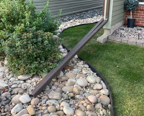 nspout extensions divert rainwater away from the foundation, preventing basement leaks.